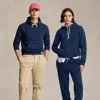 Polo Ralph Lauren Fleece Hoodie In Blue