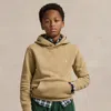 Polo Ralph Lauren Cotton-blend Fleece Hoodie In Classic Khaki