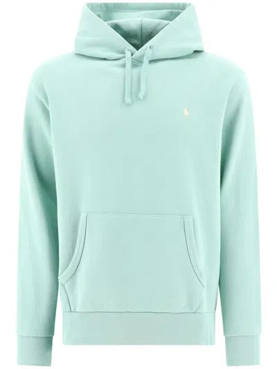 Polo Ralph Lauren Logo-embroidered Hooded Sweatshirt In Green