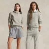 Polo Ralph Lauren Fleece Hoodie In Gray
