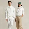 Polo Ralph Lauren Fleece Hoodie In Deckwash White