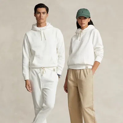 Polo Ralph Lauren Fleece Hoodie In Deckwash White