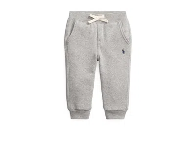 Polo Ralph Lauren Kids' Fleece Jogger Pants (infant) Boy's Clothing Dark Sport Heather : 3 Months 8.5, Cotton/polyester In Gray