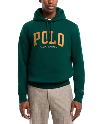 Polo Ralph Lauren Fleece Logo Hoodie In Green