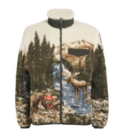 POLO RALPH LAUREN FLEECE MOUNTAIN GRAPHIC JACKET
