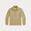 Polo Ralph Lauren Big Boys Fleece Quarter-zip Pullover Sweatshirt In Classic Khaki
