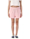 Polo Ralph Lauren Women's Lightweight Fleece Drawstring Shorts In Pink Sand