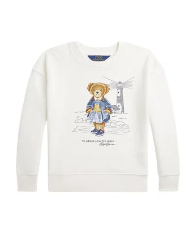 Polo Ralph Lauren Kids' Fleece Sweatshirt With  Polo Bear In White