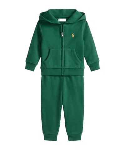 Polo Ralph Lauren Fleece Tracksuit In Green