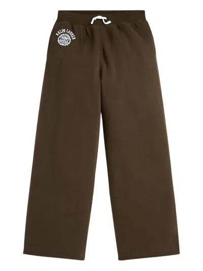 Polo Ralph Lauren Kids' Fleece Trousers In Brown