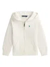 Polo Ralph Lauren Fleece Zip-up Hoodie In Neutral