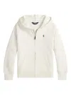 Polo Ralph Lauren Fleece Zip-up Hoodie In Neutral