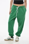 Polo Ralph Lauren Fleeced Cotton Joggers With Drawstring Waist In Green