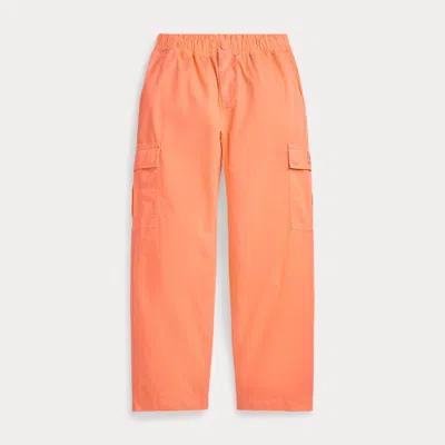 Polo Ralph Lauren Kids' Flex Abrasion Twill Cargo Pant In Orange