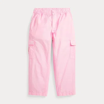 Polo Ralph Lauren Kids' Flex Abrasion Twill Cargo Pant In Pink