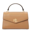 Polo Ralph Lauren Flip Shoulder Bag In Nude