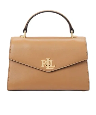 Polo Ralph Lauren Flip Shoulder Bag In Nude