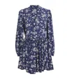 Polo Ralph Lauren Floral-print Shirt Dress In Blue