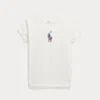 Polo Ralph Lauren Kids' Floral Big Pony Cotton Jersey Tee In Deckwash White