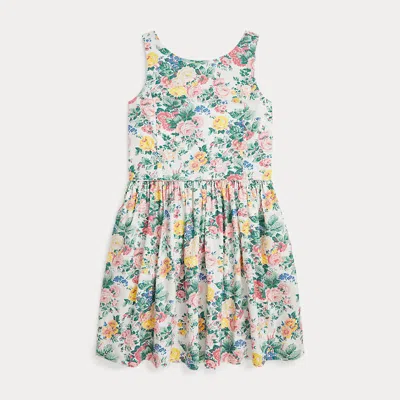 Polo Ralph Lauren Kids' Floral Cotton Dress In Portia Floral