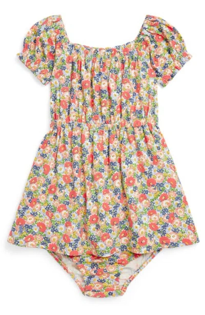 POLO RALPH LAUREN RALPH LAUREN FLORAL COTTON JERSEY DRESS & BLOOMERS