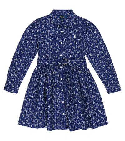 Polo Ralph Lauren Kids' Floral Cotton Shirt Dress In Madelyn Floral