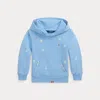 Polo Ralph Lauren Floral Cotton Terry Hoodie In Carolina Blue