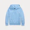 Polo Ralph Lauren Floral Cotton Terry Hoodie In Carolina Blue