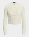 Shop Polo Ralph Lauren Floral-embroidered Linen Jacket In Cream