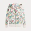 Polo Ralph Lauren Floral Loopback Fleece Full-zip Hoodie In Portia Floral W/ Dessert