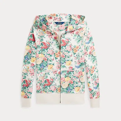 Polo Ralph Lauren Kids' Floral Loopback Fleece Full-zip Hoodie In Portia Floral W/ Dessert