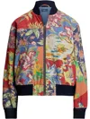 Polo Ralph Lauren Tropical-floral Twill Bomber Jacket In 中性色