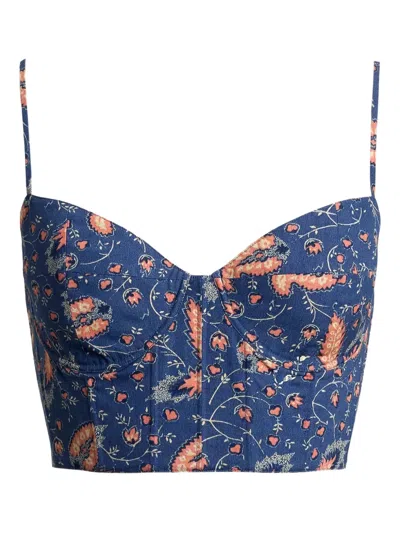 Polo Ralph Lauren Floral-print Crop Top