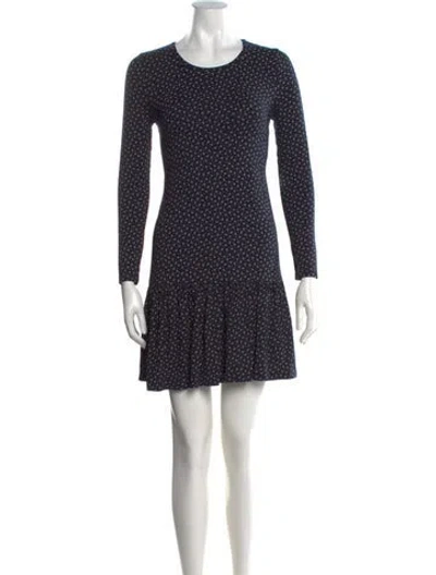 Pre-owned Polo Ralph Lauren Floral Print Mini Dress In Black