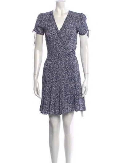 Pre-owned Polo Ralph Lauren Floral Print Mini Dress In Multi