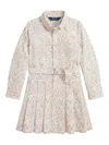 Polo Ralph Lauren Floral-print Shirt Dress In Pink