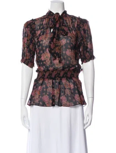 Pre-owned Polo Ralph Lauren Floral Print Short Sleeve Polo In Multi