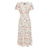 Polo Ralph Lauren Women's Nime Floral Silk Cocktail Dress