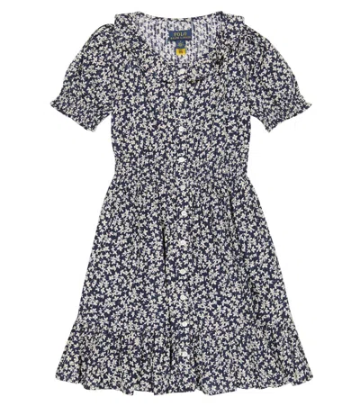 Polo Ralph Lauren Kids' Floral Printed Cotton Dress In Gabrielle Floral