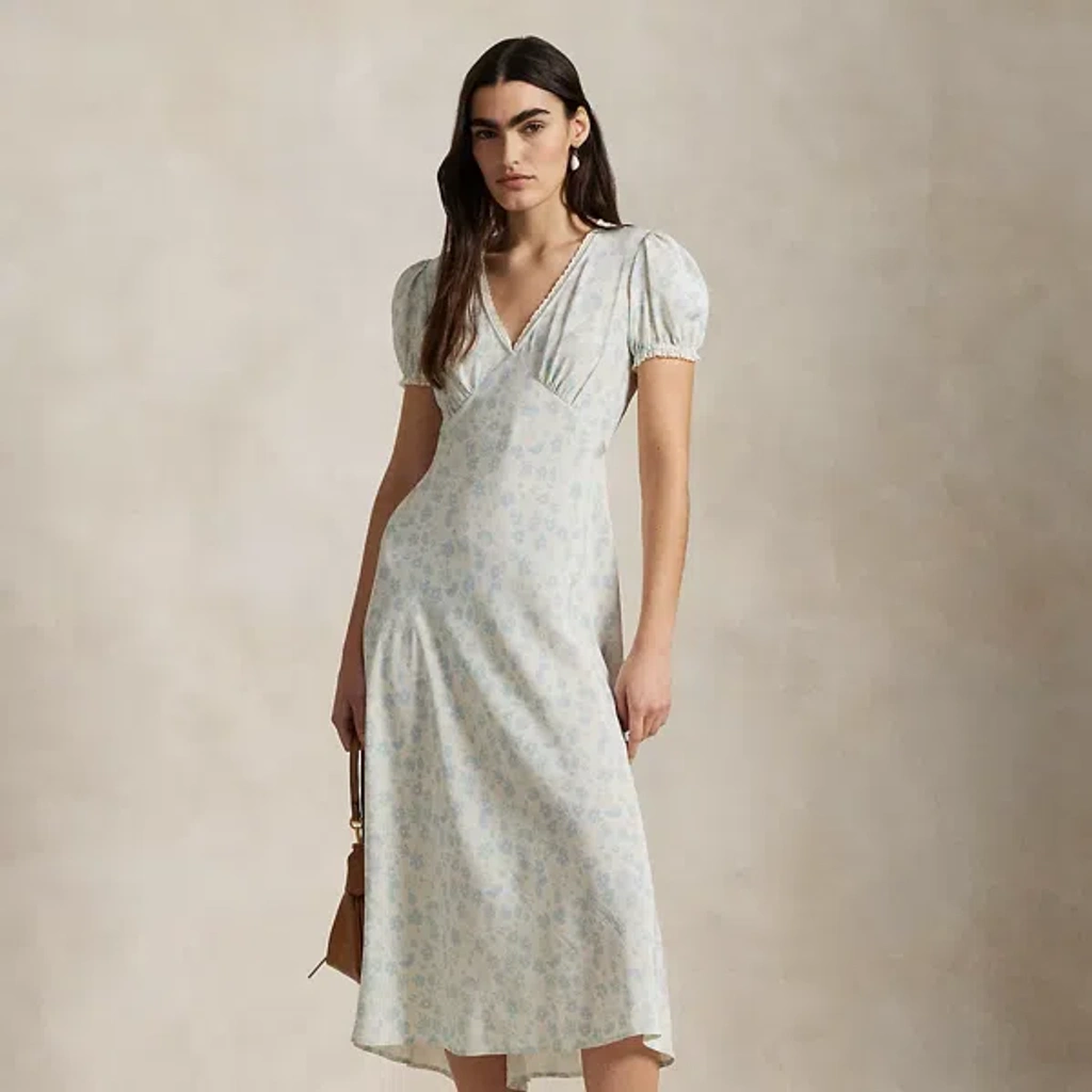 ralph lauren silk floral dress Lauren By Ralph Lauren Silk Floral Dress