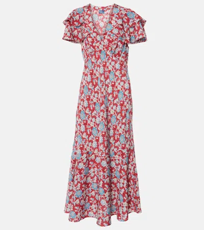 Polo Ralph Lauren Floral-print Silk Dress In Retro Garden