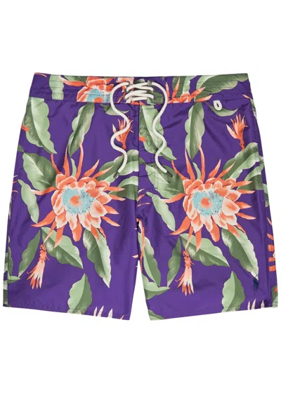 Polo Ralph Lauren Floral-print Shell Swim Shorts In Multi