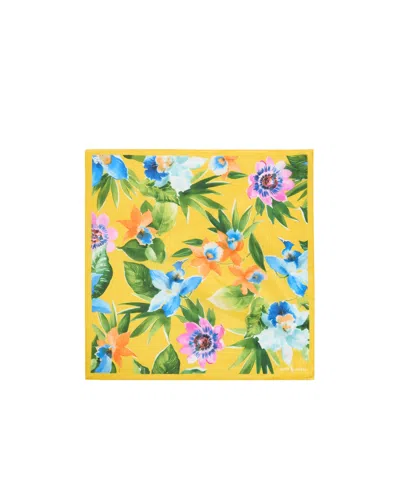 Polo Ralph Lauren Floral-print Silk-chiffon Bandana In Yellow