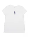 Polo Ralph Lauren Flrlbigtee-knit Shirts-t-shirt In White