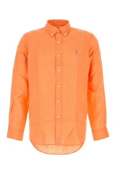 Polo Ralph Lauren Fluo Orange Linen Shirt