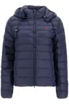 Polo Ralph Lauren Foldable Down Jacket With Embroidered Pony In Rl Navy (blue)