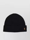 Polo Ralph Lauren Signature Logo Beanie In Black