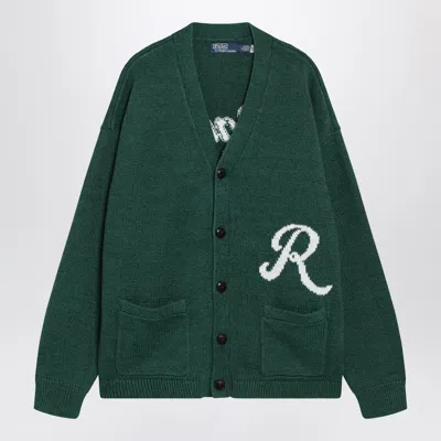 Polo Ralph Lauren Forest Green Cardigan With Ralph Logo