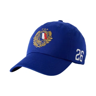 Pre-owned Polo Ralph Lauren France Classic Twill Sport Cap 'classic Azure' | Blue | Men's Size Onesize