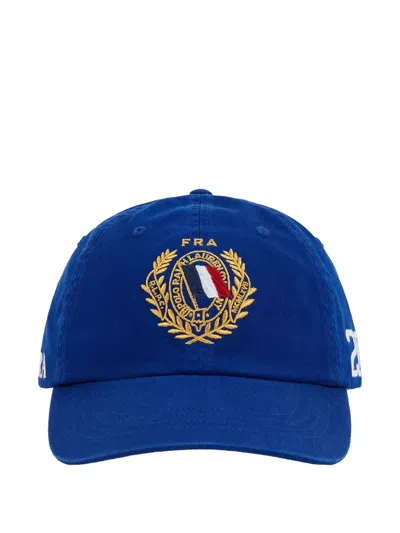 Polo Ralph Lauren France Crest-embroidered Baseball Cap In Blue